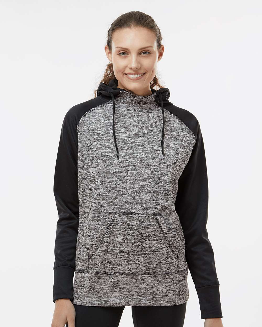 WomenÃ‚â€™s Colorblocked Cosmic Fleece Hooded Sweatshirt