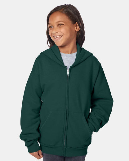 Youth EcoSmartÃ‚Â® Full-Zip Hooded Sweatshirt