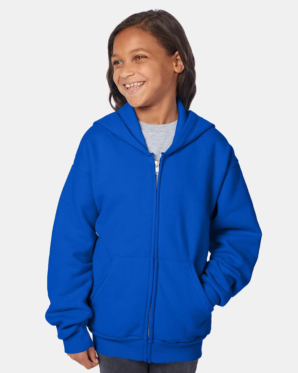 Youth EcoSmartÃ‚Â® Full-Zip Hooded Sweatshirt