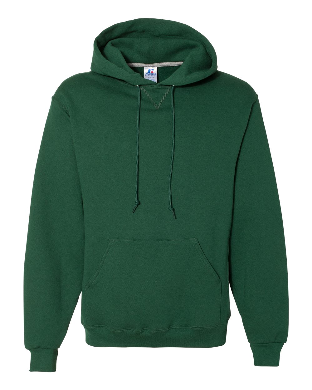 Russell Athletic Dri Power Hooded Sweatshirt, XL, Dark Green