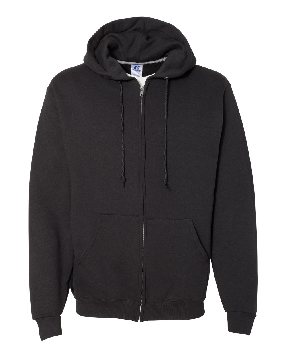 Russell Athletic Men's Dri Power Full Zip Fleece Hoodie , X-large ,Black