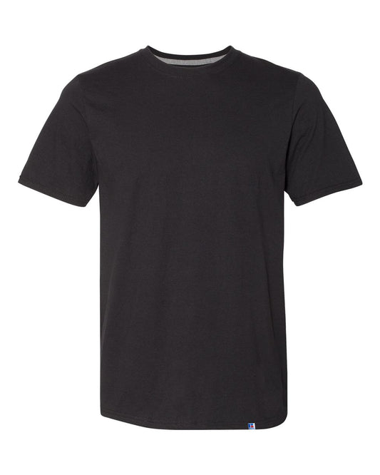Russell Athletic Men's Short Sleeve Cotton T-Shirt, Black, X-Large