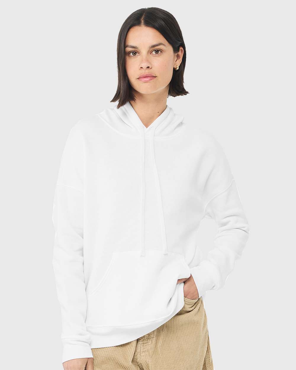 Unisex Sponge Fleece Drop Shoulder Hoodie Sweatshirt