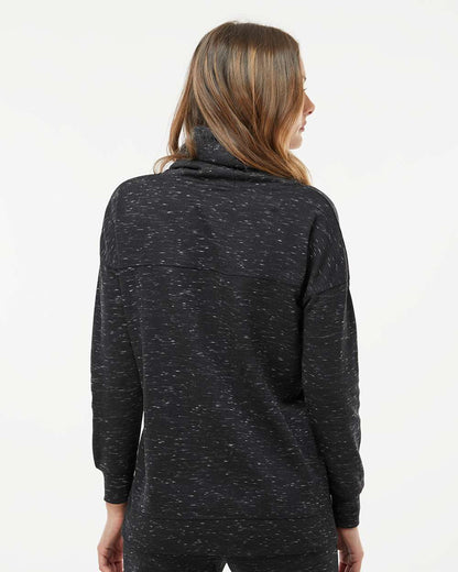WomenÃ‚â€™s MÃƒÂ©lange Fleece Cowl Neck Sweatshirt