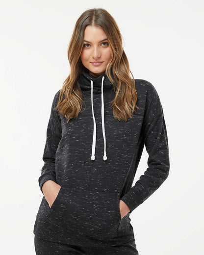 WomenÃ‚â€™s MÃƒÂ©lange Fleece Cowl Neck Sweatshirt