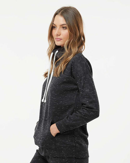 WomenÃ‚â€™s MÃƒÂ©lange Fleece Cowl Neck Sweatshirt