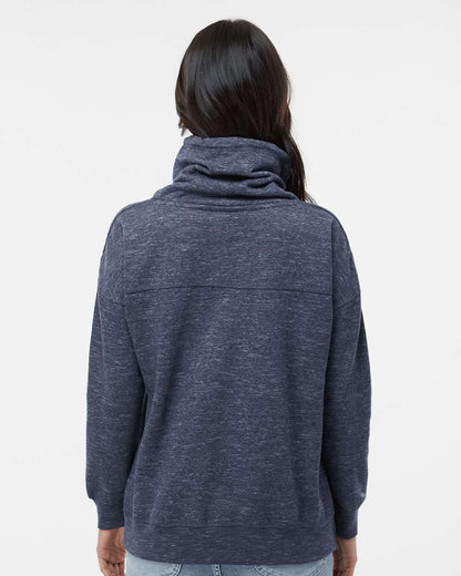 WomenÃ‚â€™s MÃƒÂ©lange Fleece Cowl Neck Sweatshirt