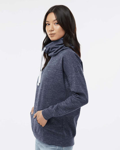 WomenÃ‚â€™s MÃƒÂ©lange Fleece Cowl Neck Sweatshirt