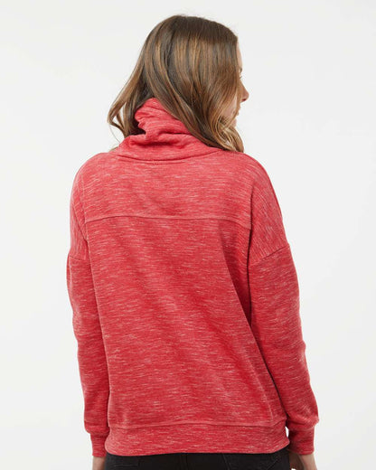 WomenÃ‚â€™s MÃƒÂ©lange Fleece Cowl Neck Sweatshirt