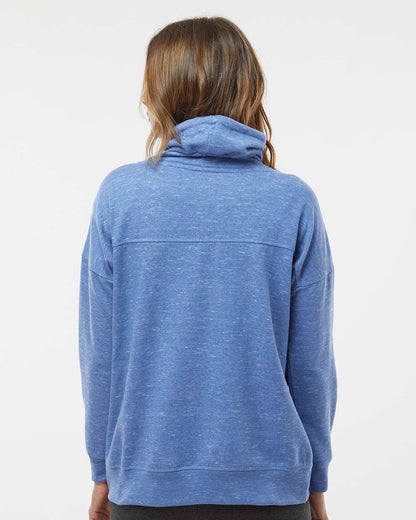 WomenÃ‚â€™s MÃƒÂ©lange Fleece Cowl Neck Sweatshirt