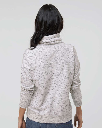 WomenÃ‚â€™s MÃƒÂ©lange Fleece Cowl Neck Sweatshirt