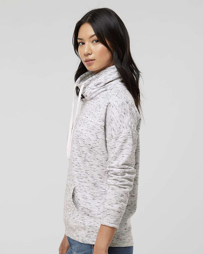WomenÃ‚â€™s MÃƒÂ©lange Fleece Cowl Neck Sweatshirt