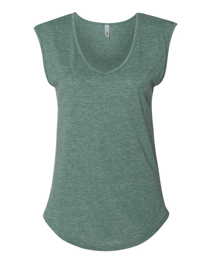 Next Level 5040 Women Festival Sleeveless Deep t-V-Neck T-Shirt