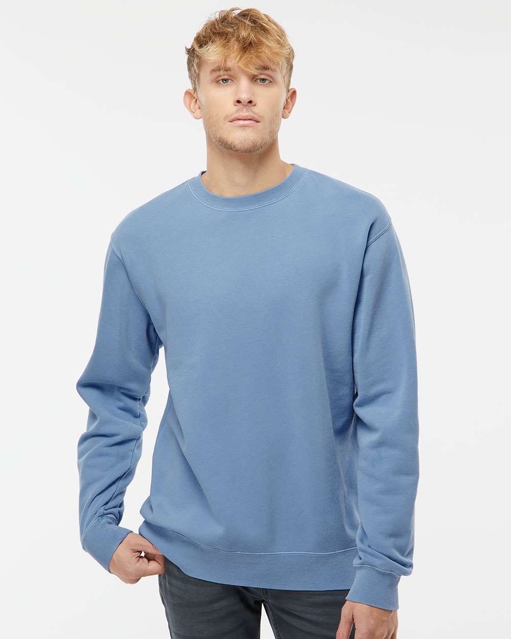 Independent Trading Co. Midweight Pigment-Dyed Crewneck Sweatshirt