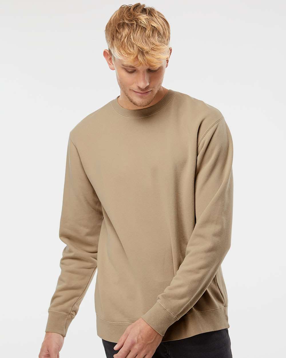 Independent Trading Co. Midweight Pigment-Dyed Crewneck Sweatshirt