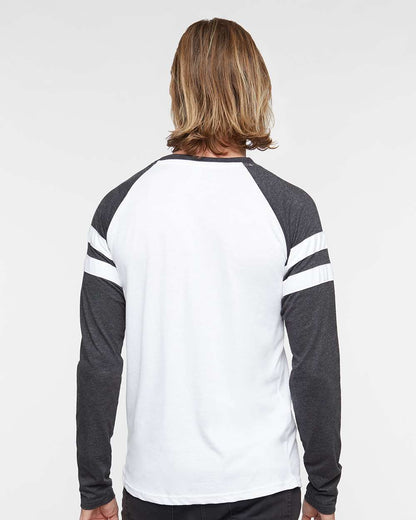 Unisex Fine Jersey Mash Up Long Sleeve Tee