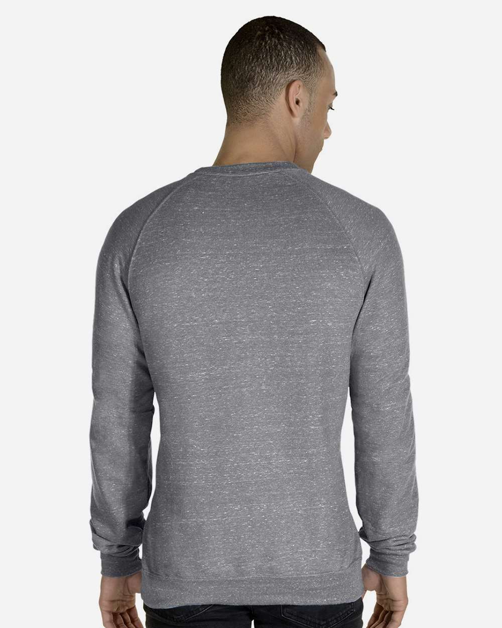 Unisex Snow Heather French Terry Crewneck Sweatshirt