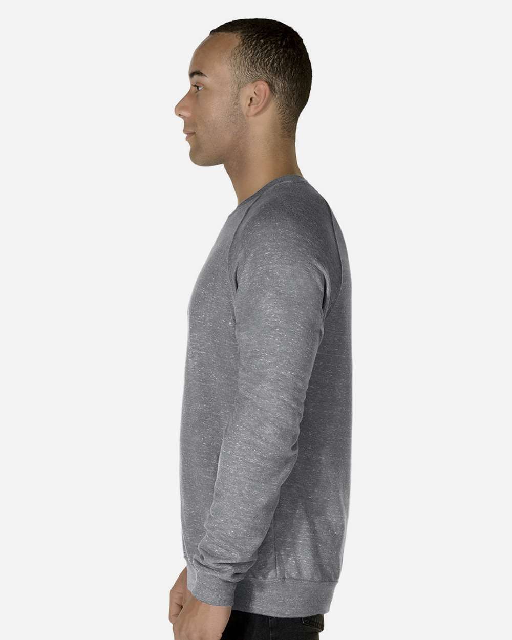 Unisex Snow Heather French Terry Crewneck Sweatshirt