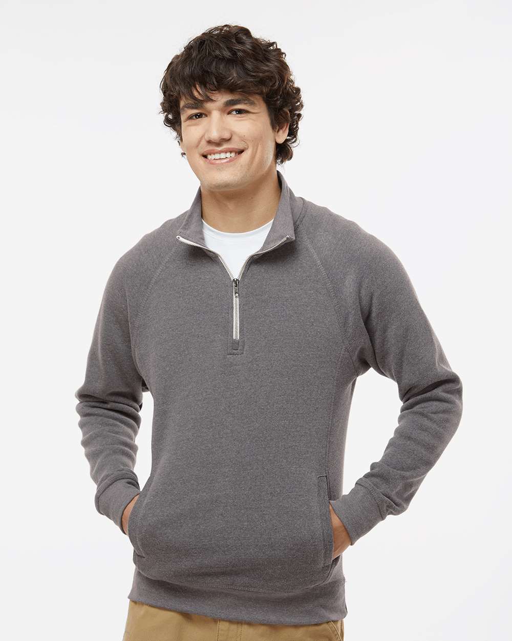 Men's Triblend Quarter-Zip Sweatshirt