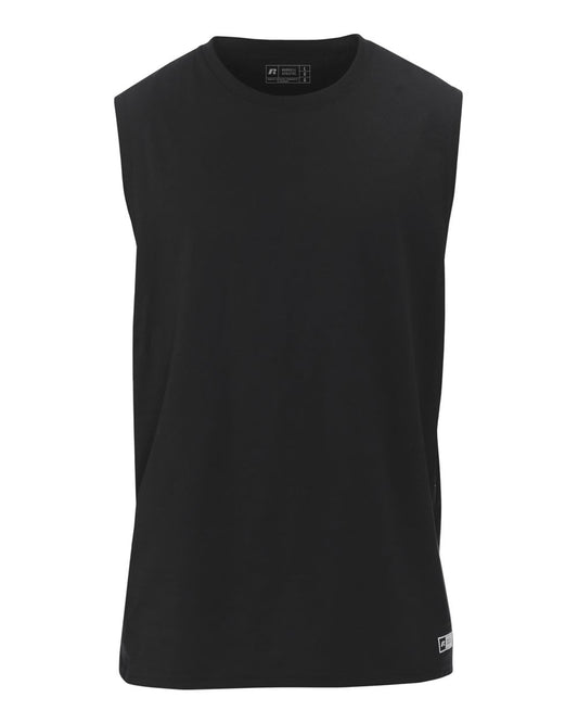 Russell Athletic Men's Dri-Power Muscle Performance T-Shirt, Black, Large