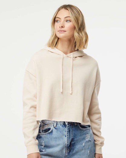 Independent Trading Co. Womenâ€™s Lightweight Crop Hooded Sweatshirt