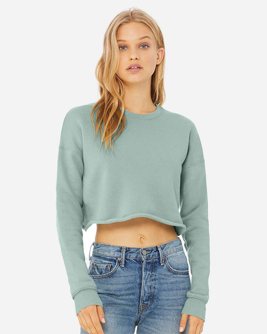 Women's Crop Fleece Crewneck Sweatshirt