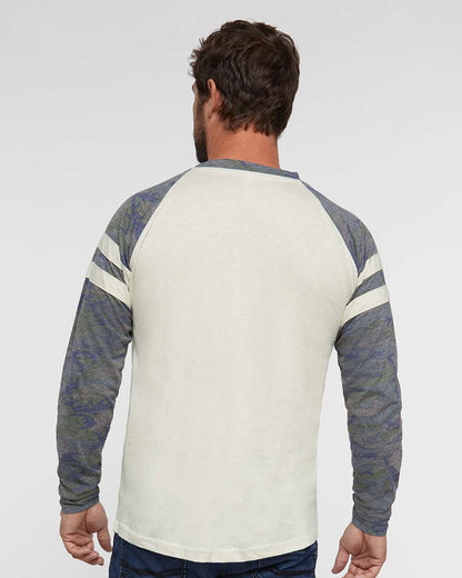 Unisex Fine Jersey Mash Up Long Sleeve Tee