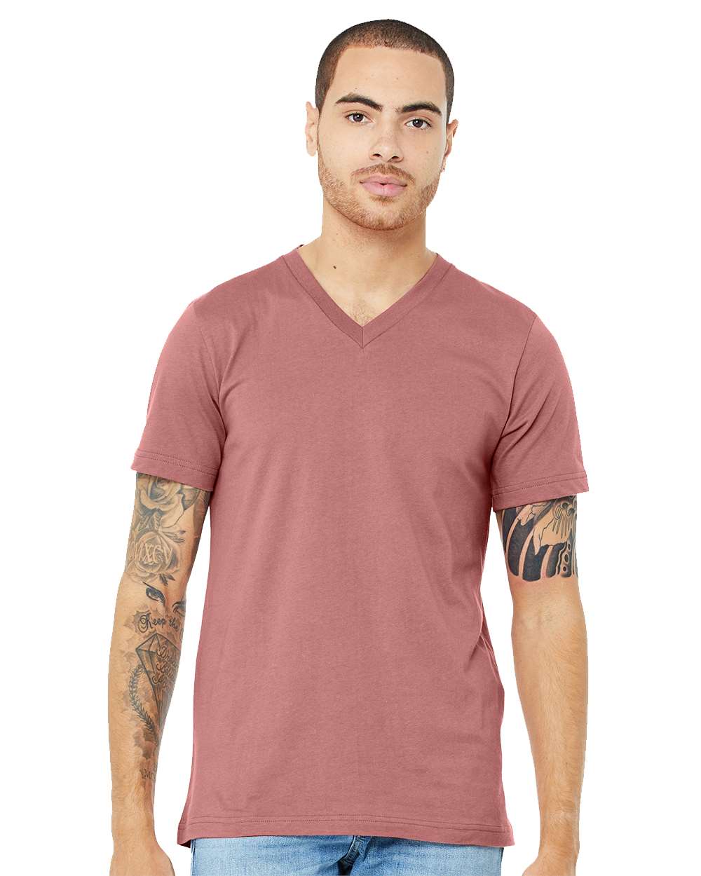 Unisex Jersey V-Neck Tee