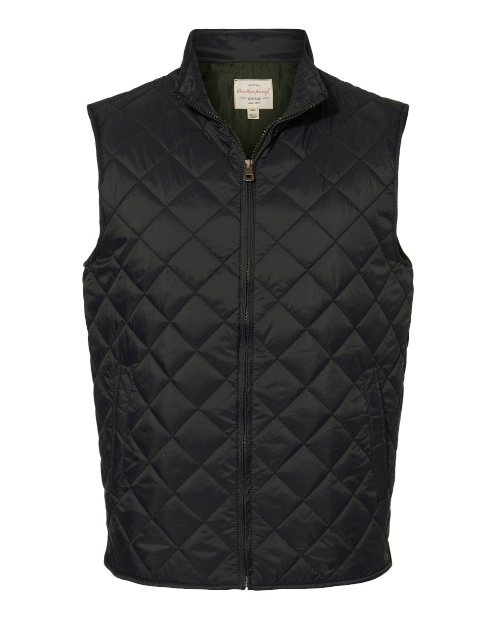 Weatherproof Vintage Diamond Quilted Vest L Black