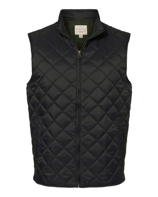 Weatherproof Vintage Diamond Quilted Vest L Black