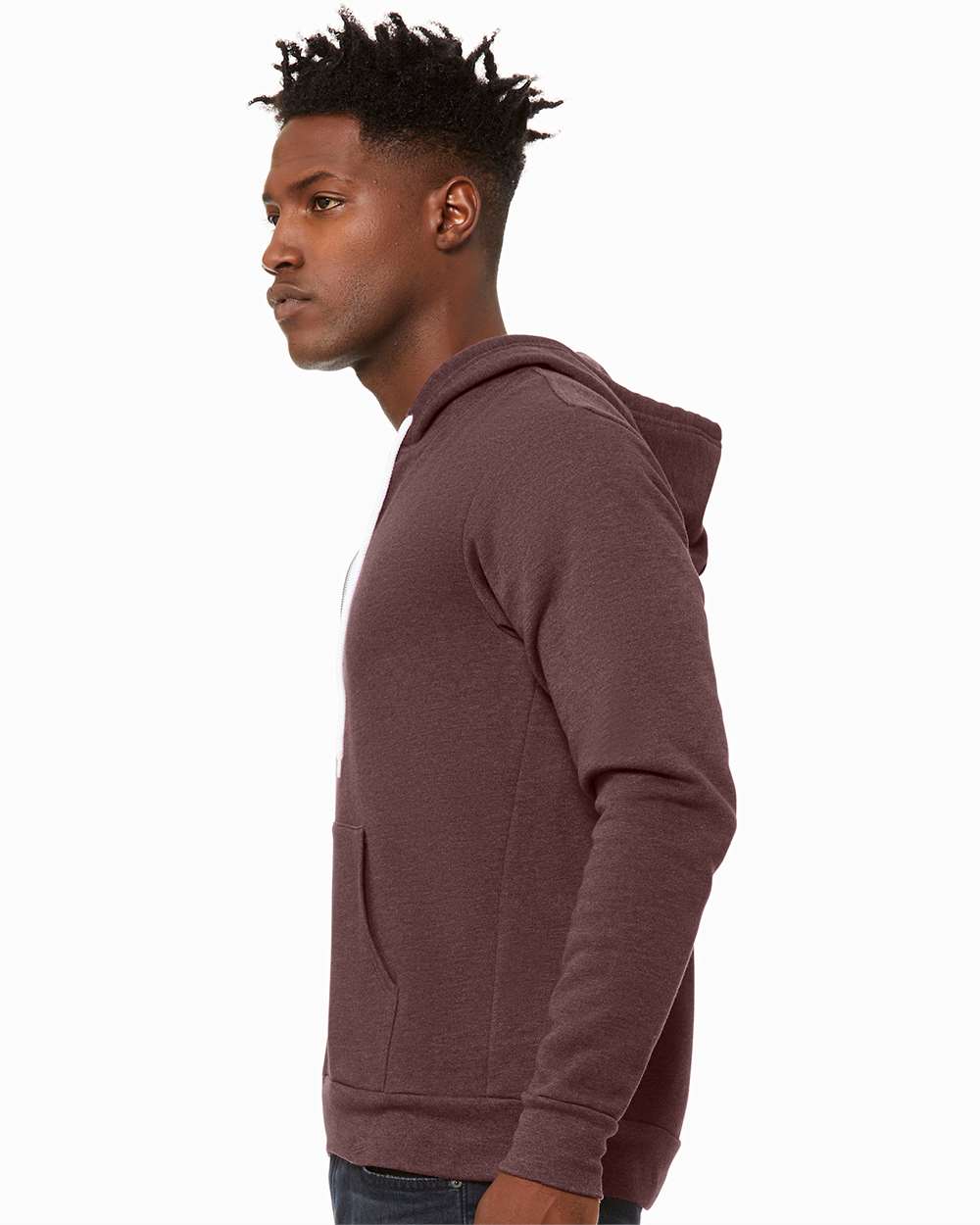 Unisex Sponge Fleece Full-Zip Hoodie Sweatshirt