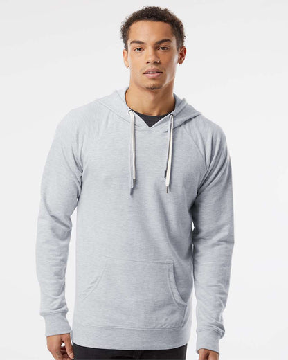 Unisex Icon Lightweight Loopback Terry Hooded Sweatshirt