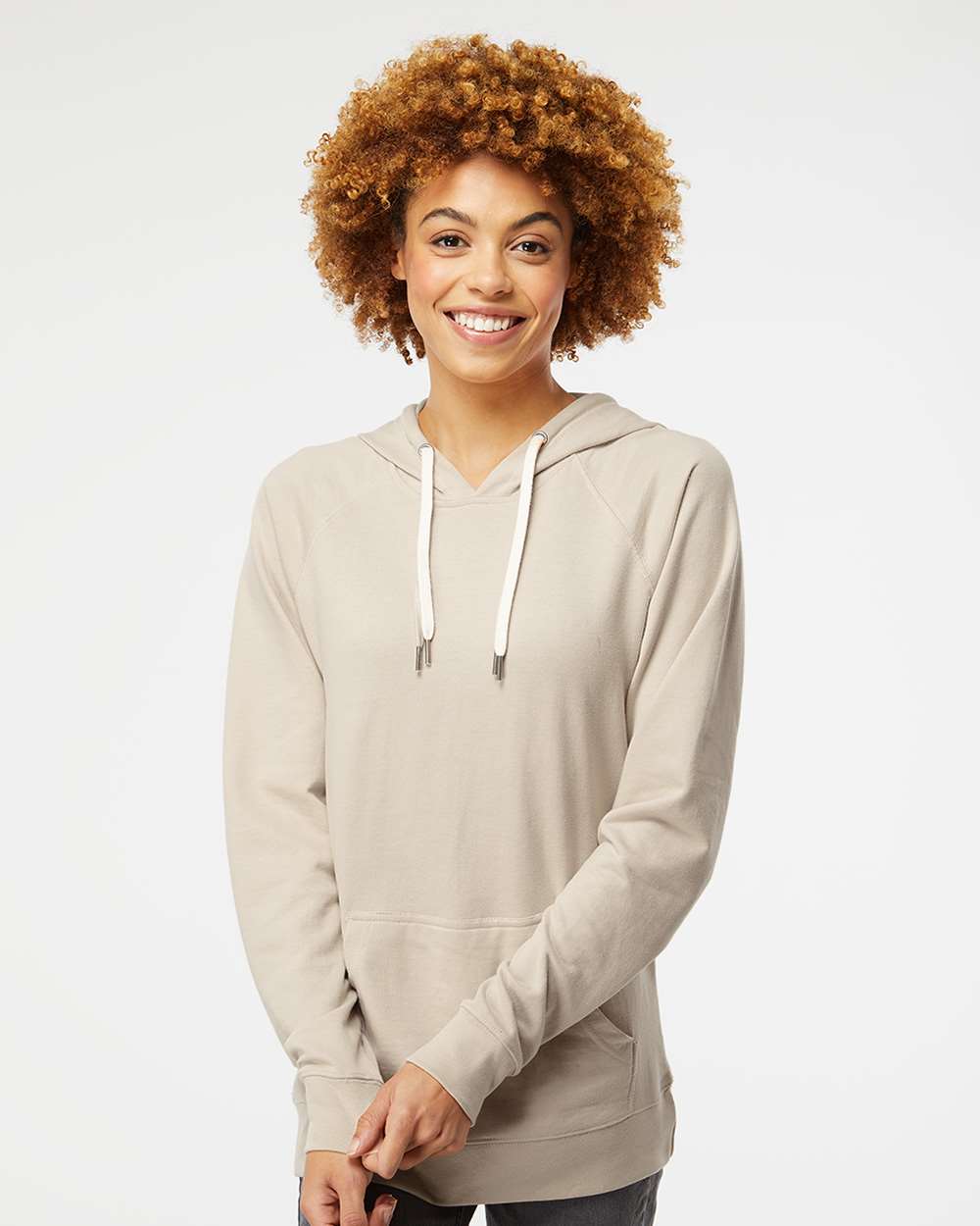 Unisex Icon Lightweight Loopback Terry Hooded Sweatshirt