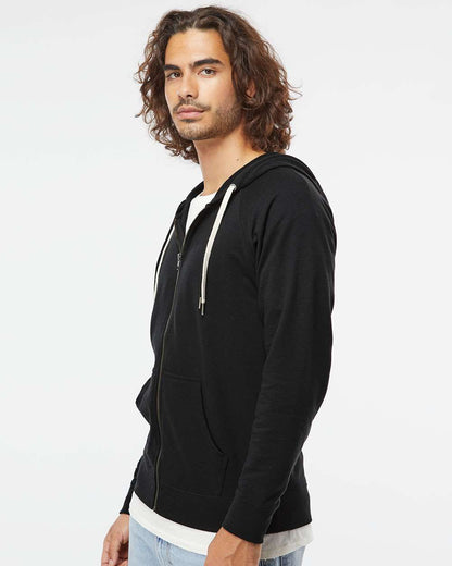 Unisex Icon Lightweight Loopback Terry Full-Zip Hooded Sweatshirt