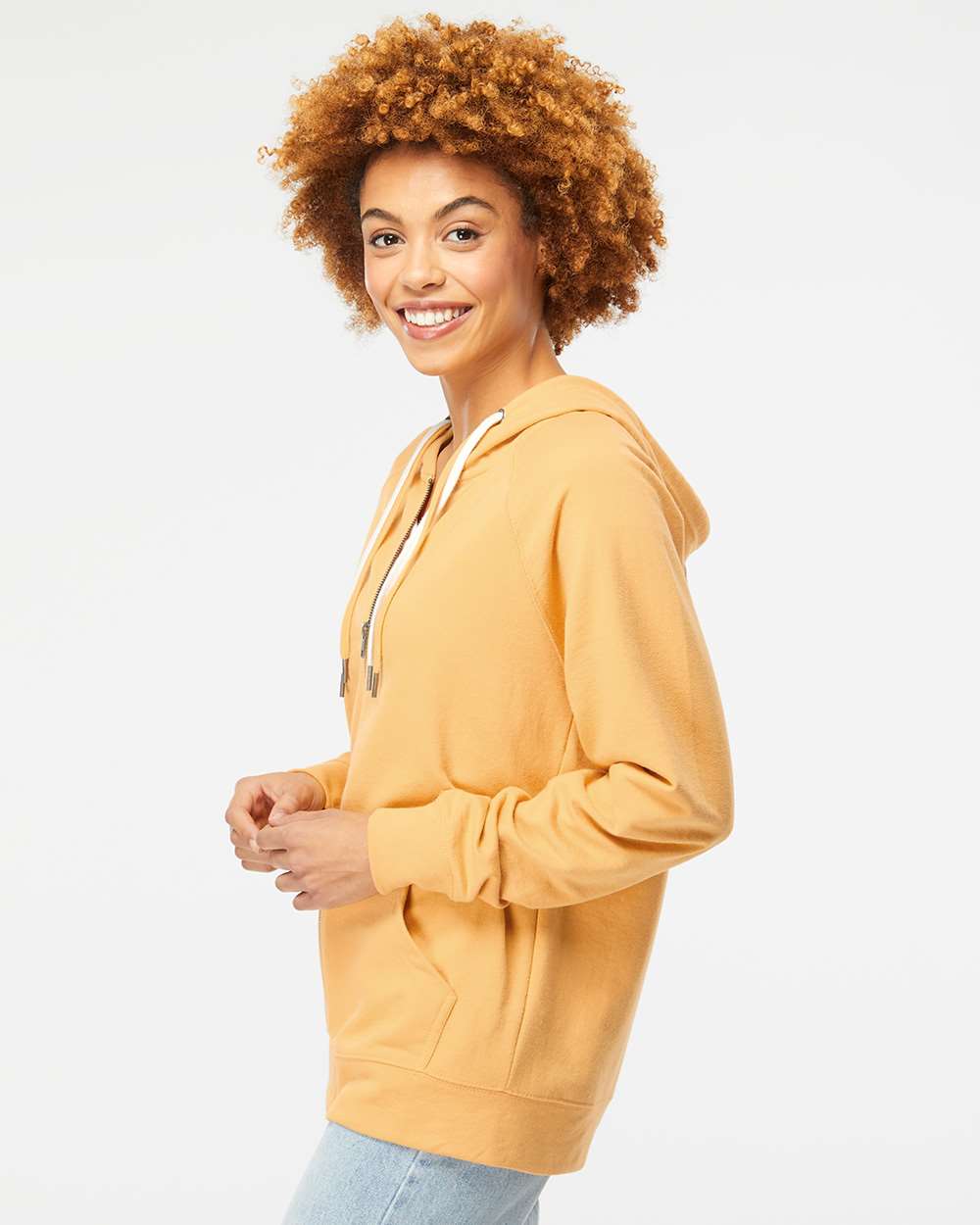 Unisex Icon Lightweight Loopback Terry Full-Zip Hooded Sweatshirt