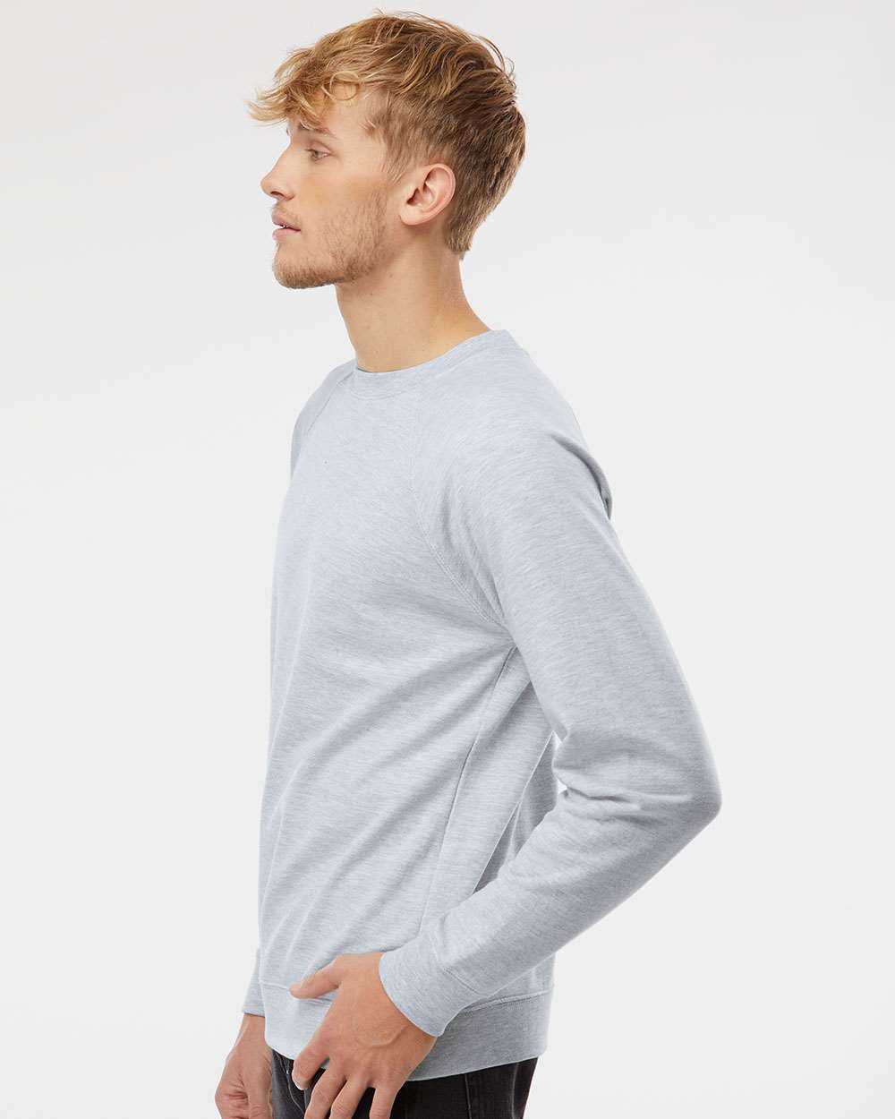 Unisex Icon Lightweight Loopback Terry Crewneck Sweatshirt