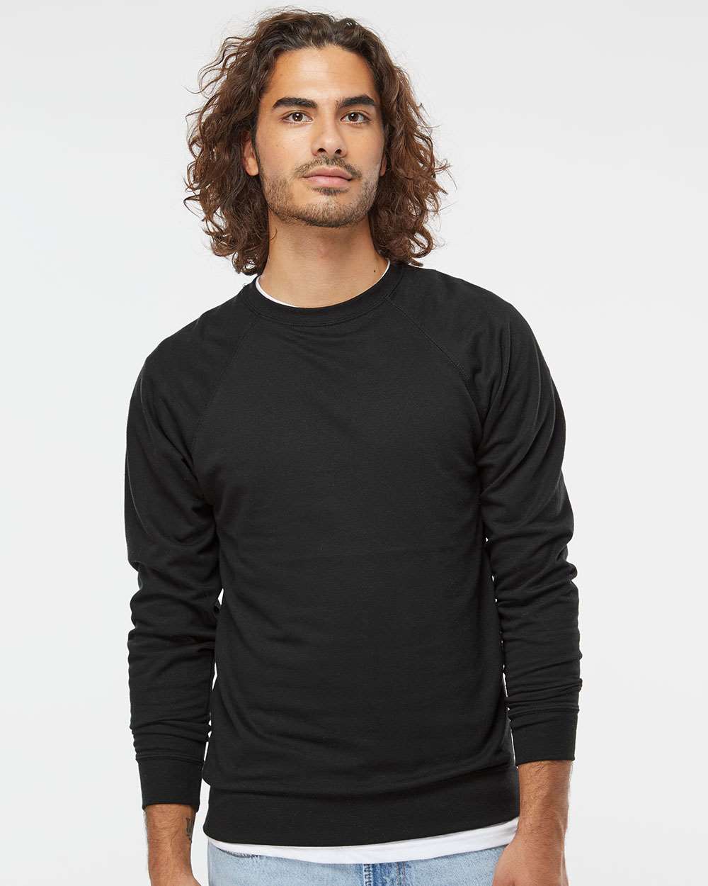 Unisex Icon Lightweight Loopback Terry Crewneck Sweatshirt