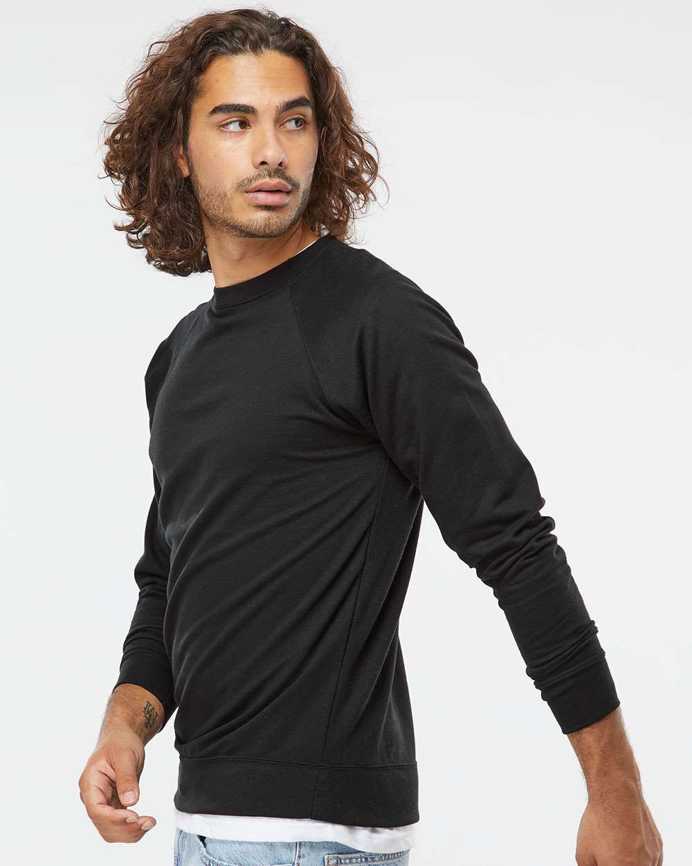 Unisex Icon Lightweight Loopback Terry Crewneck Sweatshirt