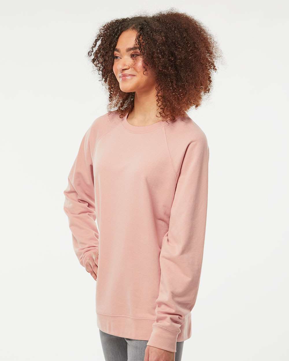 Unisex Icon Lightweight Loopback Terry Crewneck Sweatshirt