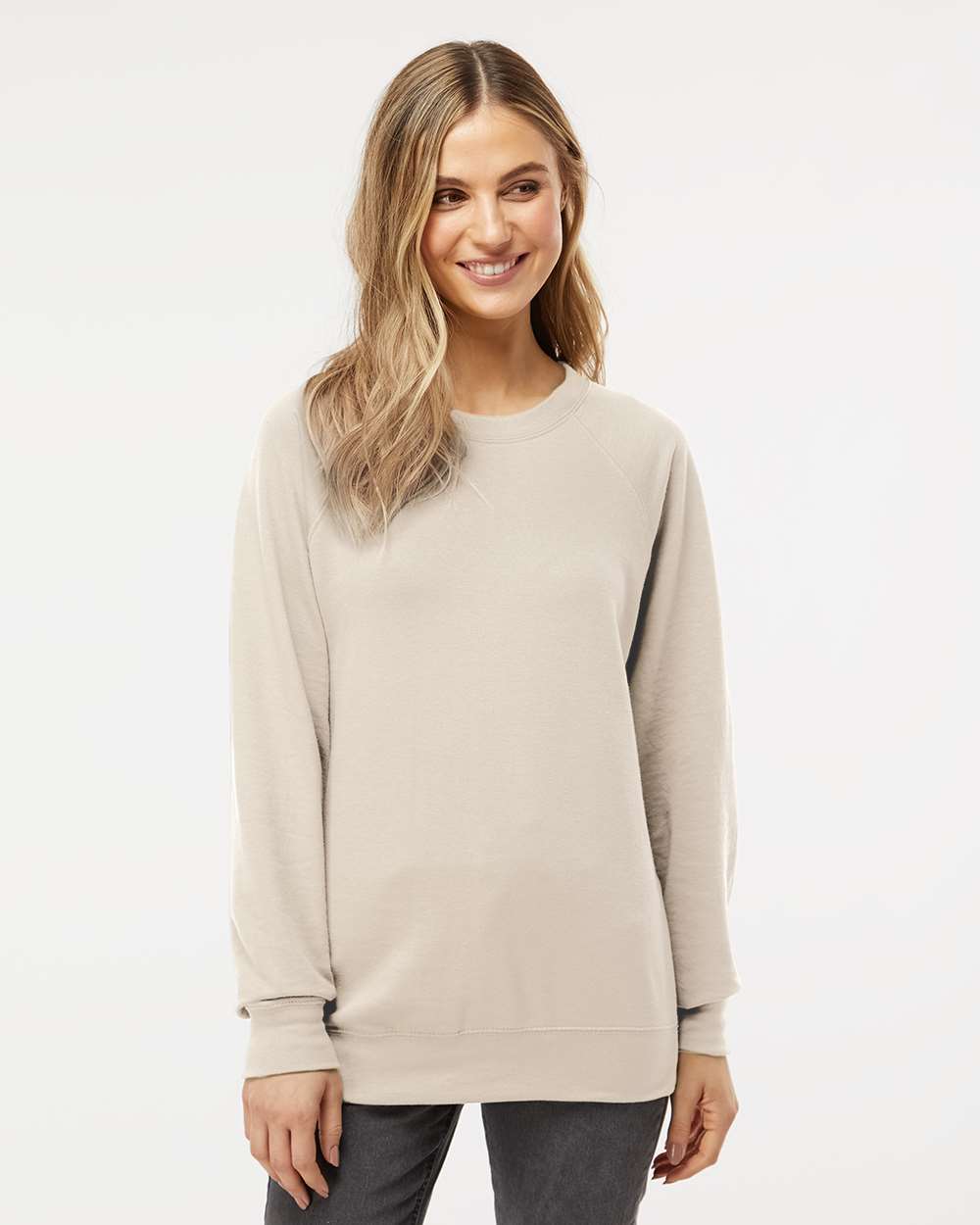 Unisex Icon Lightweight Loopback Terry Crewneck Sweatshirt