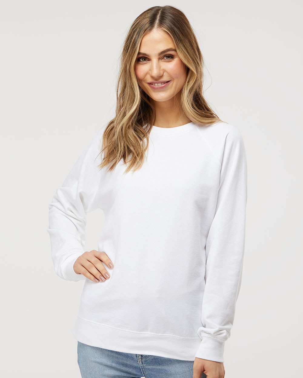 Unisex Icon Lightweight Loopback Terry Crewneck Sweatshirt