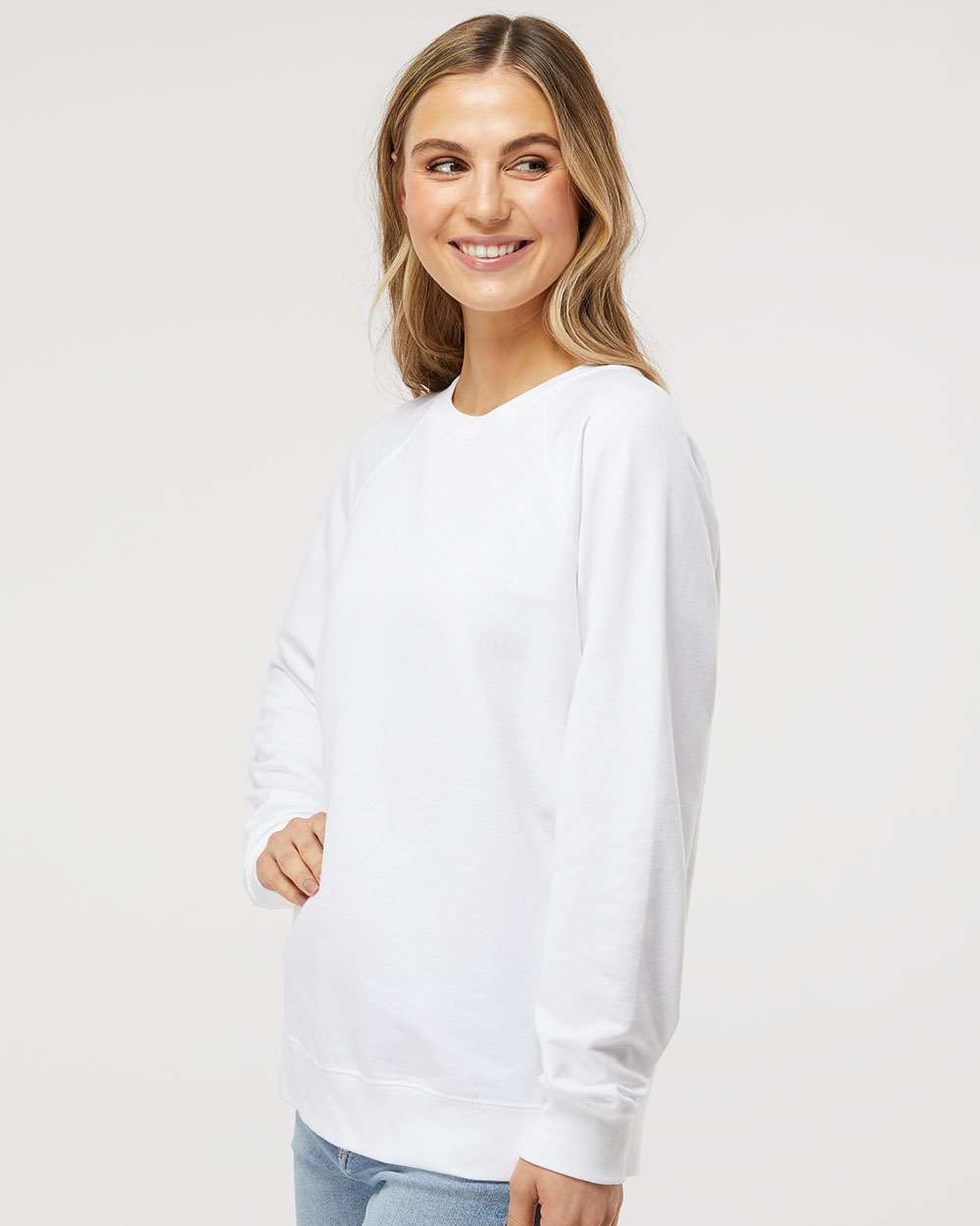 Unisex Icon Lightweight Loopback Terry Crewneck Sweatshirt