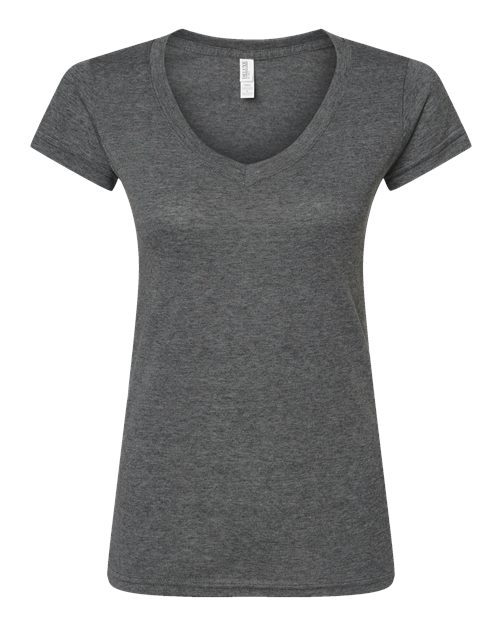 M&O Women's Deluxe Blend V-Neck T-Shirt