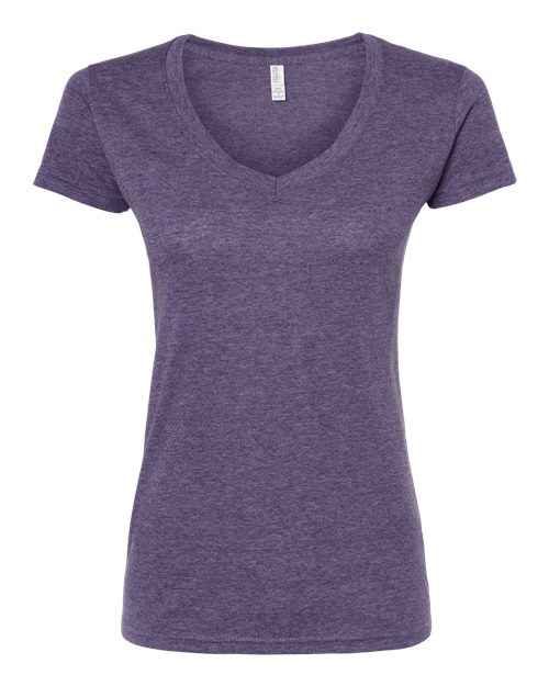 M&O Women's Deluxe Blend V-Neck T-Shirt