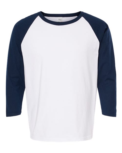 M&O Raglan Three-Quarter Sleeve Baseball T-Shirt