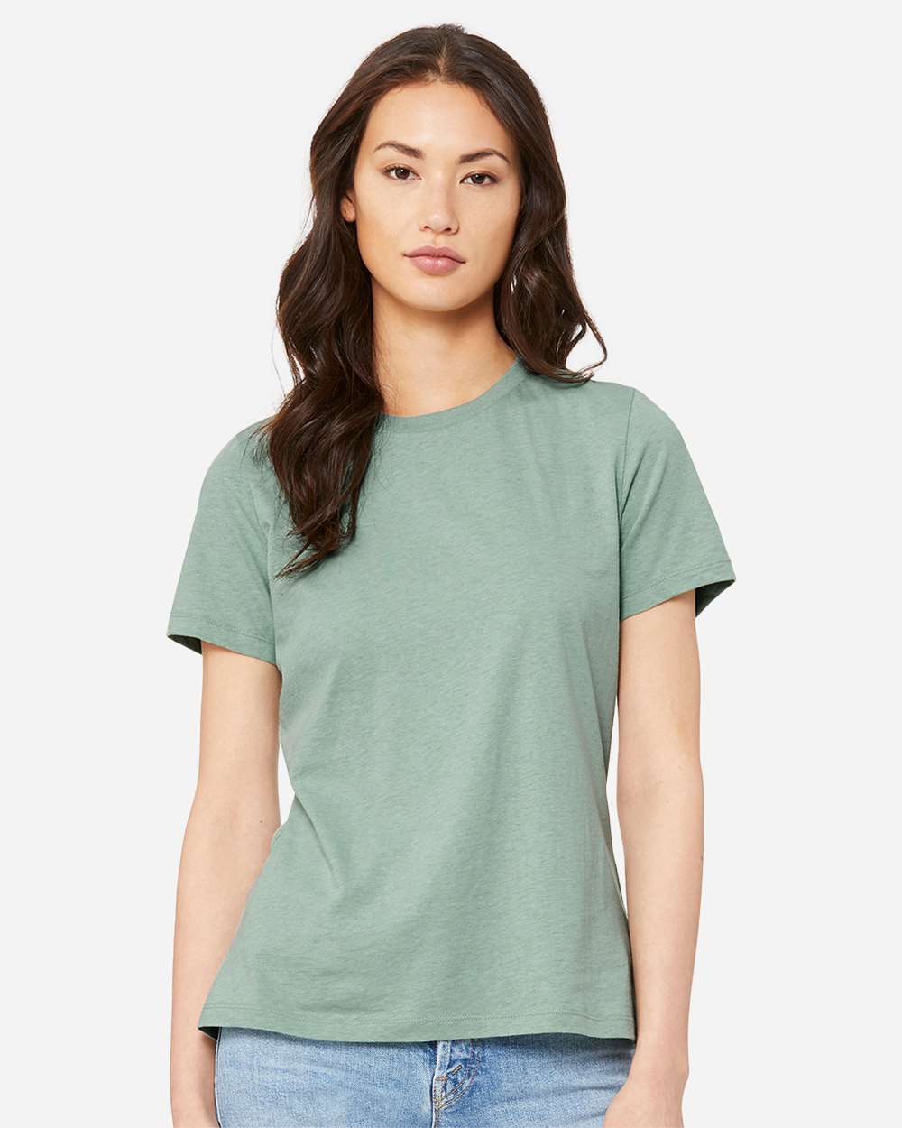 WomenÃ‚â€™s Relaxed Fit Heather CVC Tee