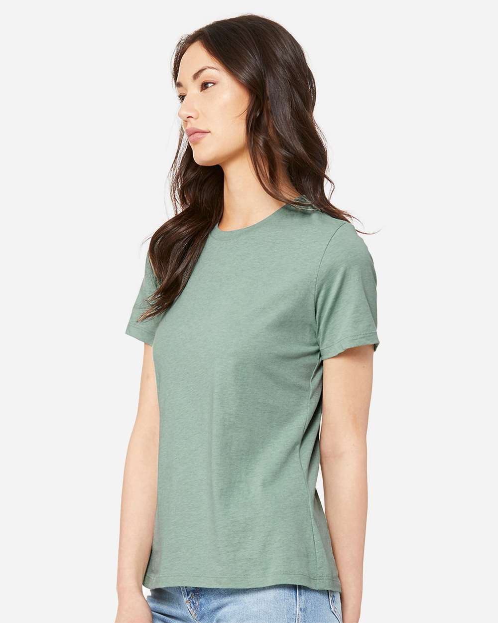WomenÃ‚â€™s Relaxed Fit Heather CVC Tee
