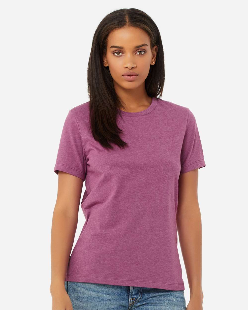 WomenÃ‚â€™s Relaxed Fit Heather CVC Tee
