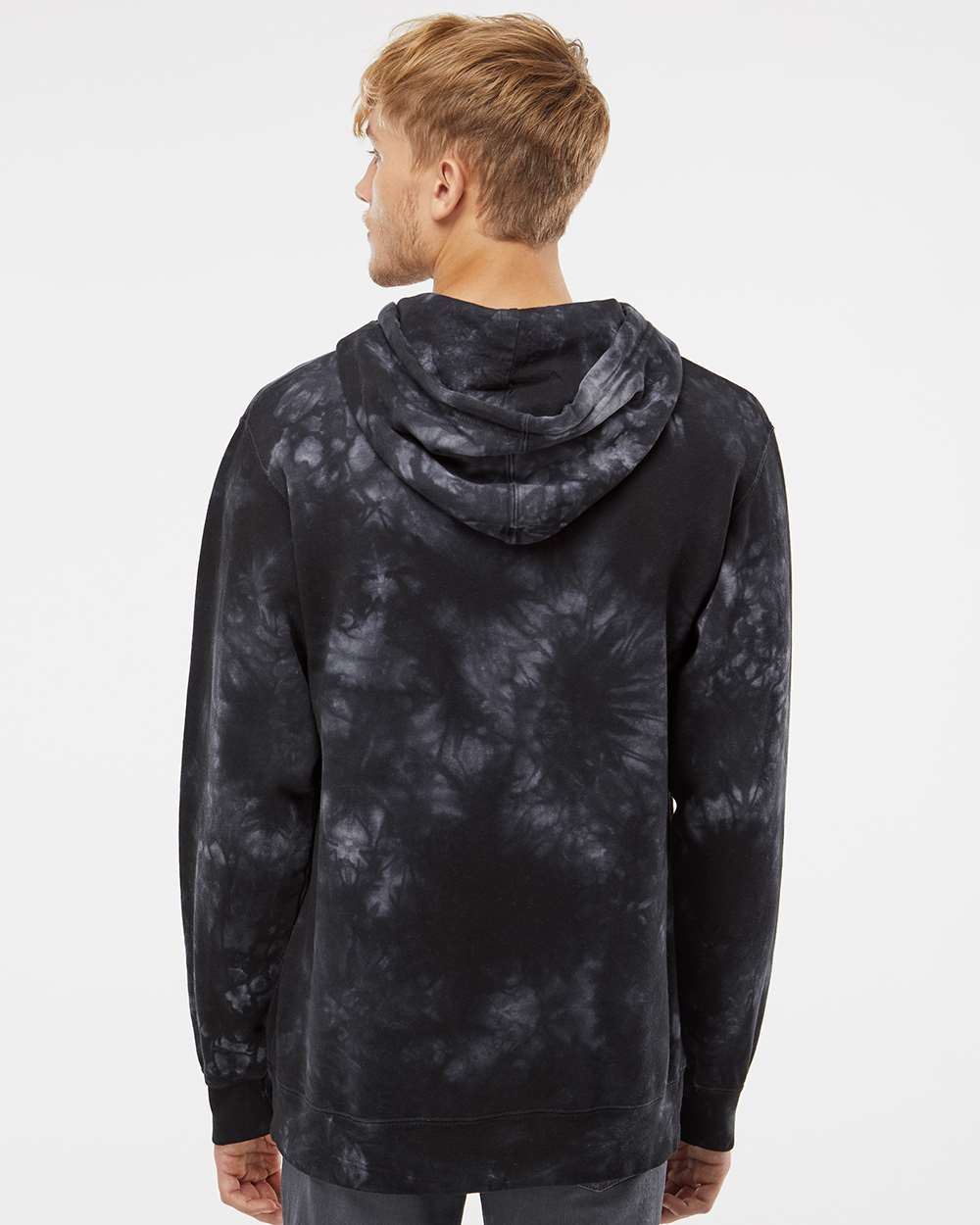 Unisex Midweight Tie-Dyed Hooded Sweatshirt