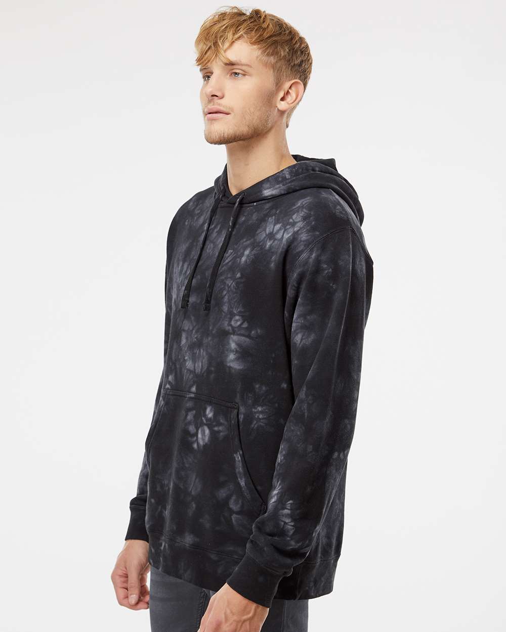 Unisex Midweight Tie-Dyed Hooded Sweatshirt